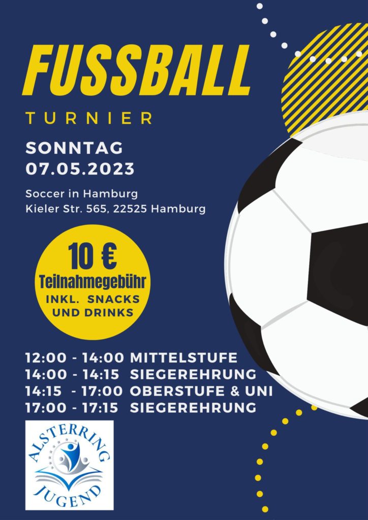 Fußball Turnier Flyer